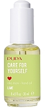 Fragrances, Perfumes, Cosmetics Lime Hand Oil - Pupa Care For Yourself Hand Oil