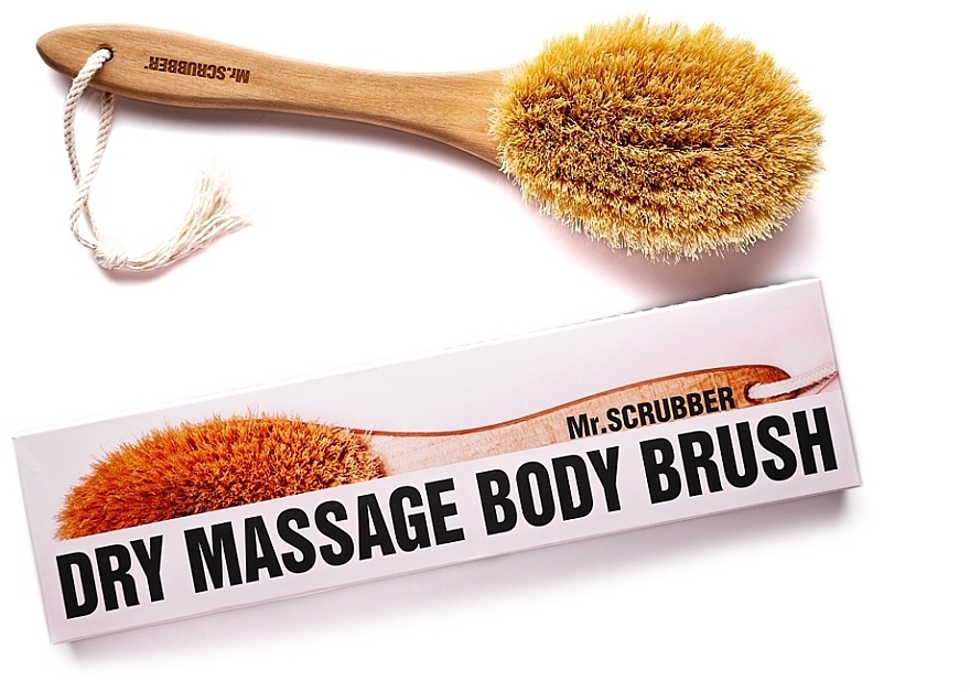 Dry Massage Brush with Handle - Mr.Scrubber — photo N4