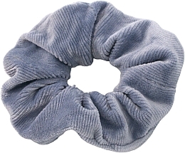 Fragrances, Perfumes, Cosmetics Velvet Hair Tie, grey ribbed - Lolita Accessories