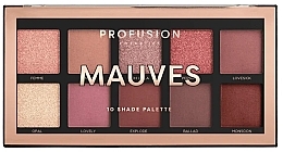 Eyeshadow Palette - Profusion Cosmetics Mauves 10 Shade Palette — photo N1