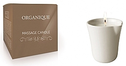 Fragrances, Perfumes, Cosmetics Bamboo SPA Massage Candle "White Ceramic" - Organique Spa Massage Candle Bamboo (without handle)