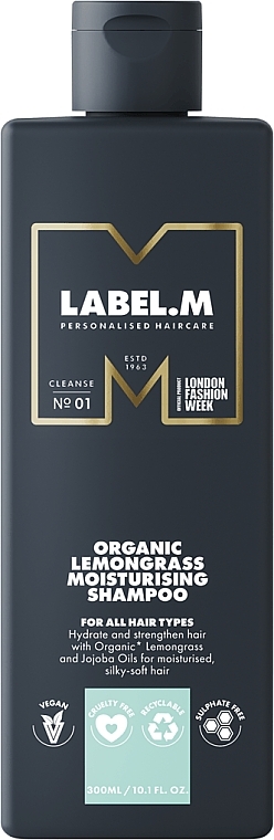 Shampoo - Label.M Organic Lemongrass Moisturizing Shampoo — photo N1