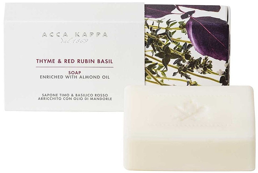 Thyme & Red Basil Soap - Acca Kappa Soap — photo N1