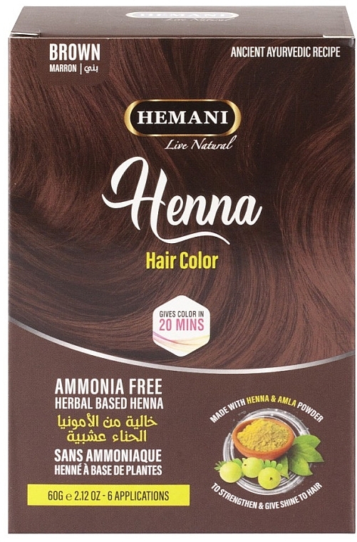 Hair Henna - Hemani Henna Natural Hair Color — photo N1