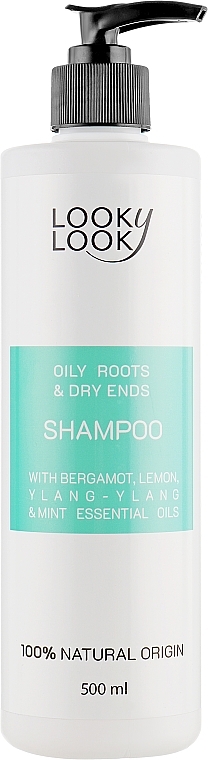 Shampoo for Greasy Hair Roots and Dry Ends - Looky Look Shampoo — photo N3