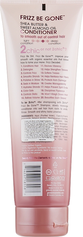 Conditioner - Giovanni Frizz Be Gone Conditioner To Smooth Out Of Control Hair — photo N4