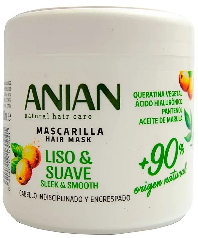 Hair Mask - Anian Natural Smooth & Soft Hair Mask — photo N2