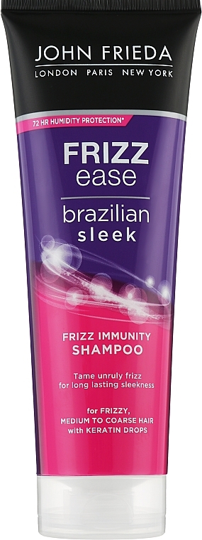 Straightening Shampoo - John Frieda Frizz Ease Brazilian Sleek Shampoo — photo N1