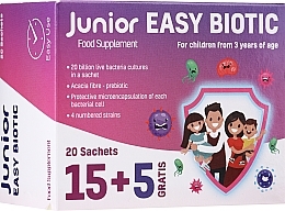 Fragrances, Perfumes, Cosmetics Kids Probiotic Dietary Supplement, sachets - Noble Health Junior Easy Biotic