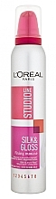 Fragrances, Perfumes, Cosmetics Hair Mousse - L'Oreal Paris Studio Line Silk&Gloss Fixing Mousse