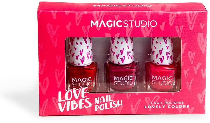 Nail Polish Set - Magic Studio Love Vibes 3 Nail Polishes (nail/polish/3x1.8ml) — photo N1