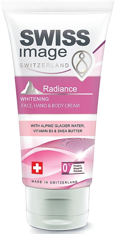 Face, Hands & Body Whitening Cream - Swiss Image Body Care Radiance Whitening Face, Hand & Body Cream — photo N1