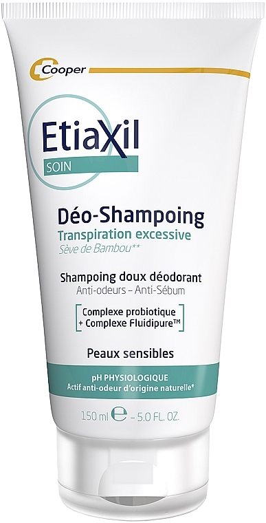 Probiotic Deodorant Shampoo, tube - Etiaxil Care Deo-Shampoo Gentle Shampoo Deodorant Tube — photo N1