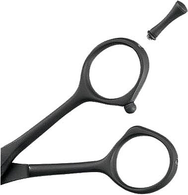 Hair Cutting Scissors, black - Barburys Sky Black 7 — photo N1