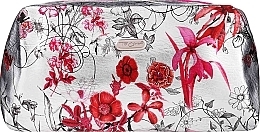 Makeup Bag "Silver Meadow", 94330, pink with flowers - Top Choice — photo N1