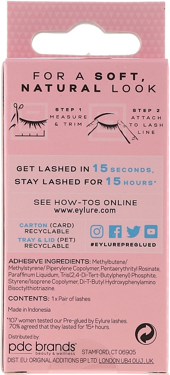 Flase Lashes №031 - Eylure Pre-Glued Naturals — photo N10