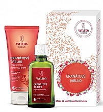 Fragrances, Perfumes, Cosmetics Set "Pomegranate" - Weleda Pomegranate Restorative Care Gift Set (b/oil/100ml + sh/cr/200ml)