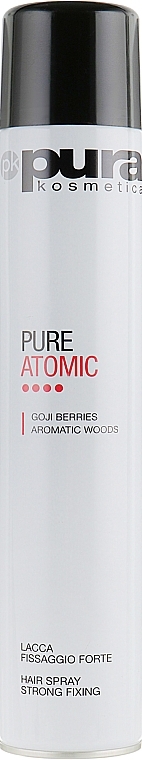 Strong Hold Hair Spray - Pura Kosmetica Atomic Hair Spray — photo N4