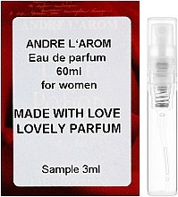 Fragrances, Perfumes, Cosmetics Andre L`Arom Made with Love "Lovely Parfum" - Perfume (sample)