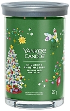 Scented Candle in Glass 'Shimmering Christmas Tree', 2 wicks - Yankee Candle Singnature — photo N1