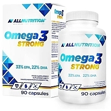 Omega 3 Dietary Supplement, 550 mg - Allnutrition Omega 3 Strong — photo N1