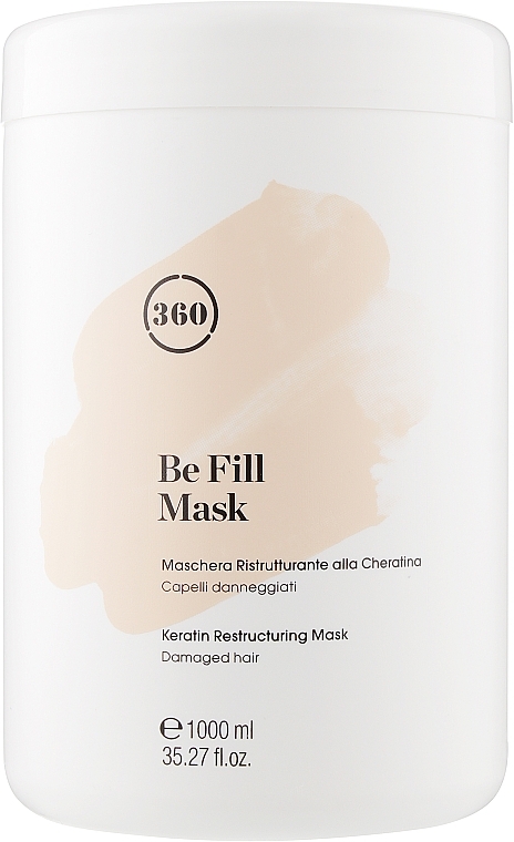 Nourishing Keratin Mask for Dry & Damaged Hair - 360 Be Fill Damaged Hair Restructuring Mask — photo N3