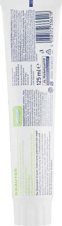 Herbal Toothpaste - Dontodent Krauter — photo N2