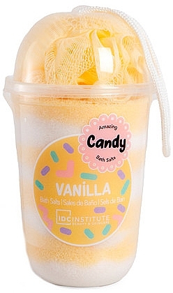 Vanilla Bath Salt + Bath Sponge - IDC Institute Candy Pack — photo N1