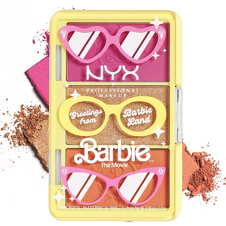 Makeup Palette - NYX Professional Makeup Barbie Limited Edition Collection Greetings From Barbieland — photo N2