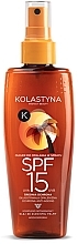 Fragrances, Perfumes, Cosmetics Sun Protective Oil - Kolastyna Tanning Spray Oil SPF 15