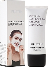 Face Mask "White Clay" - Pilaten White Clay Mask Blackhead Extraction Acne Removal — photo N2