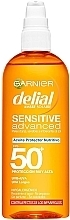 Fragrances, Perfumes, Cosmetics Body Sunscreen Oil - Garnier Delial Sensitive Advanced Oil SPF50+