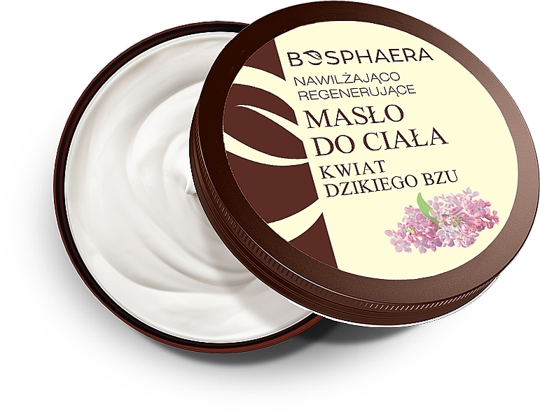 GIFT! Wild Lilac Flower Moisturising and Regenerating Body Butter - Bosphaera — photo N1