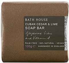 Fragrances, Perfumes, Cosmetics Bath House Cuban Cedar & Lime - Perfumed Soap