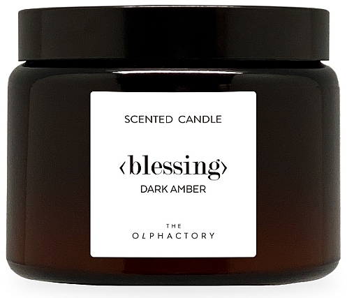 Scented Candle in Jar - Ambientair The Olphactory Dark Amber Scented Candle — photo N2