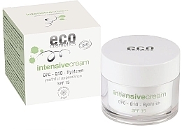 Fragrances, Perfumes, Cosmetics Intensive Hyaluron Face Cream - Eco Cosmetics Intensive Cream With OPC Q10 & Hyaluron SPF15