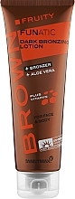 Fragrances, Perfumes, Cosmetics Tan Booster Lotion with Dark Bronzers, Melanin & Aloe Vera - Tannymaxx Brown Fruity Funatic Dark Bronzing Lotion For Face & Body