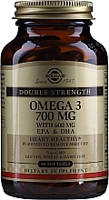 Dietary Supplement "Omega-3" 700 mg EPA & DHA - Solgar Double Strength Omega-3 700 mg EPA & DHA — photo N1