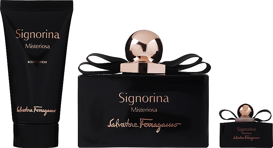 Salvatore Ferragamo Signorina Misteriosa - Set (edp/100ml + b/l/50ml + mini/5ml)  — photo N2