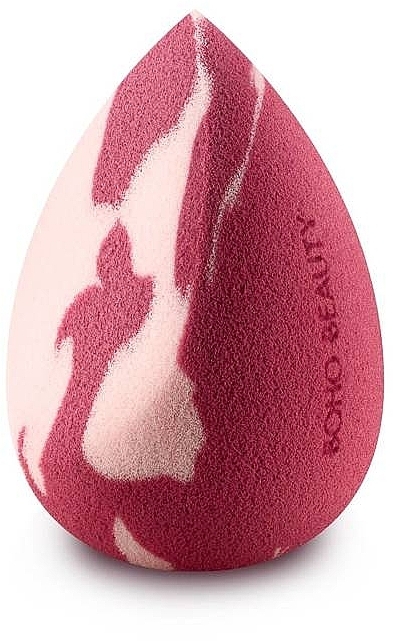 Makeup Sponge, medium, slanted, pink-berry - Boho Beauty Bohoblender Pinky Berry Medium Cut — photo N3