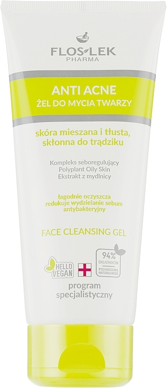 Face Gel - Floslek Anti Acne Face Gel — photo N1