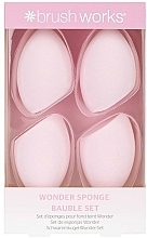 Fragrances, Perfumes, Cosmetics 4-Piece Makeup Sponge Set - Brushworks Wonder Sponge Bauble Set