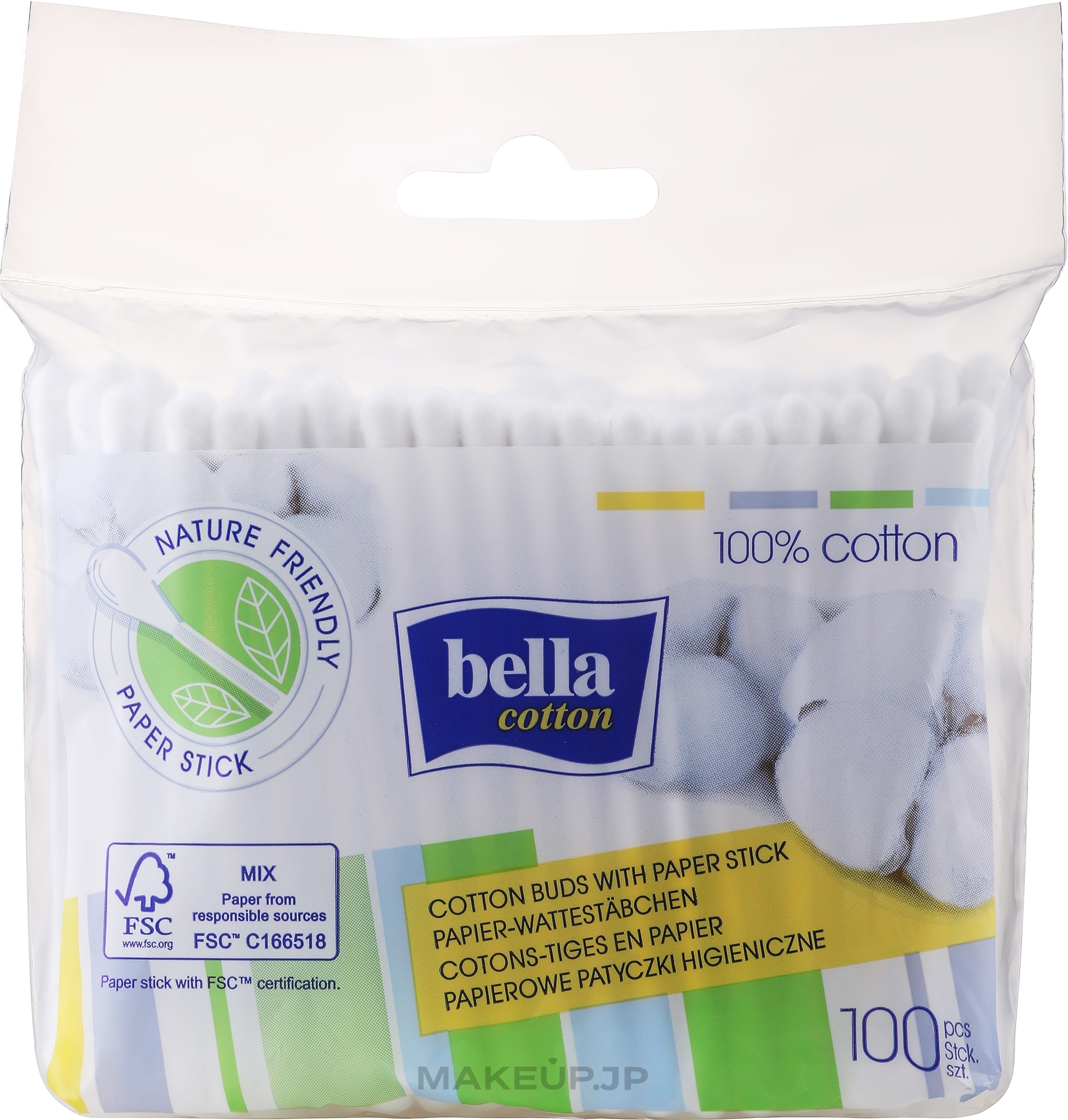 Cotton Buds in Polyethylene Pack, 100pcs - Bella — photo 100 szt.