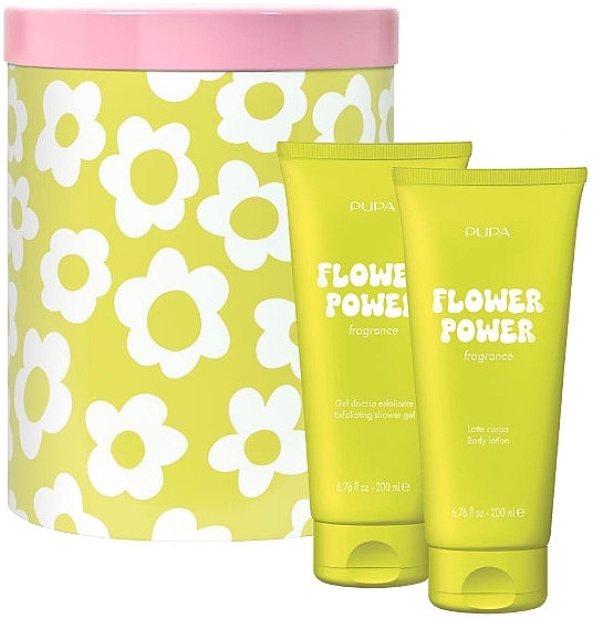 Pupa Flower Power - Set (exf/sh/gel/200ml + b/lot/200ml) — photo N1