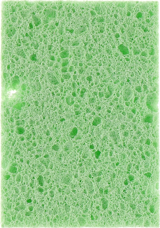 Porous Face Cleansing Sponge, PF-27, green+pink - Puffic Fashion — photo N2