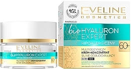 Fragrances, Perfumes, Cosmetics Ultra-Moisturizing Day & Night Cream-Concentrate - Eveline Cosmetics BioHyaluron Expert 60+