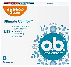 Tampons, 8 pcs - O.b. ProComfort Super Tampons — photo N1