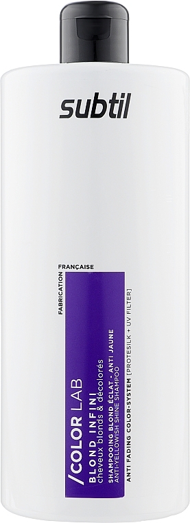 Blonde Hair Shampoo - Laboratoire Ducastel Subtil Color Lab Blond Infini Anti-Yellowish Shine Shampoo — photo N3