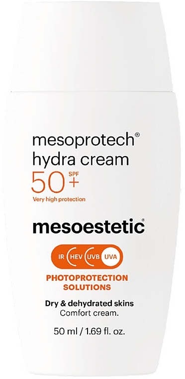 Moisturizing Face Sunscreen - Mesoestetic Mesoprotech Hydra Cream SPF 50+ — photo N1