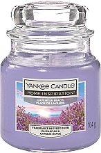 瓶に入った香りのキャンドル - Yankee Candle Home Inspiration Lavender Beach — photo N1